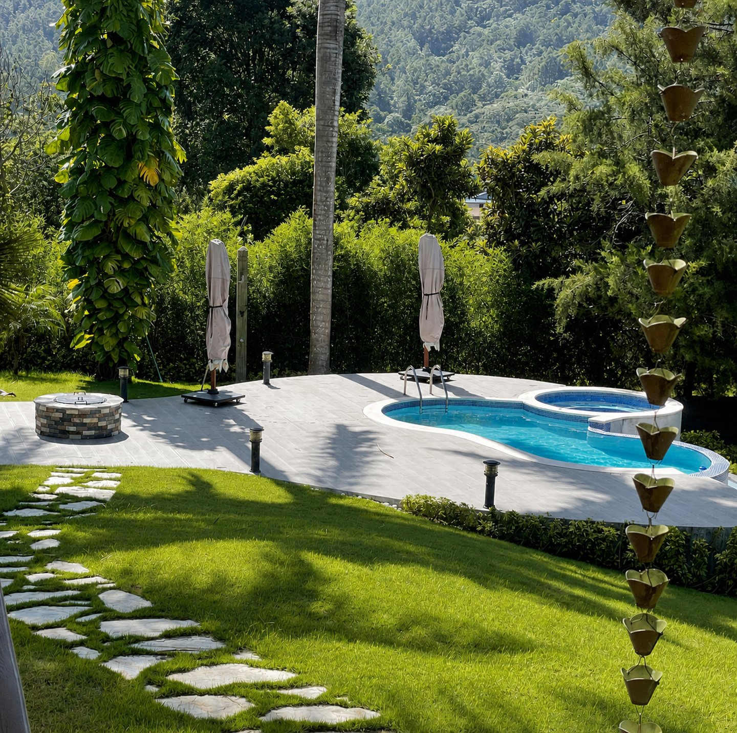 Piscina en montaña